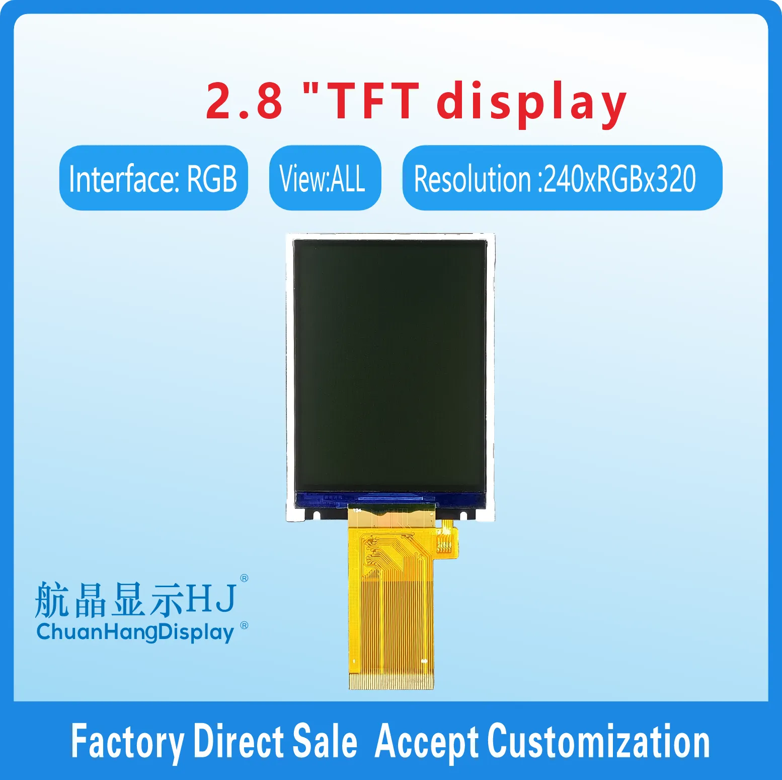 2.8"TFT display