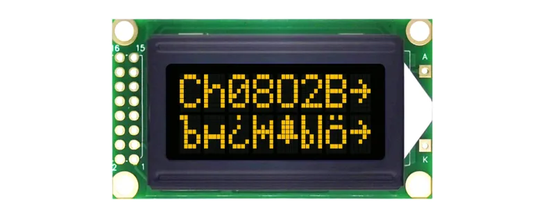 CH0802B 8x2 lcd display