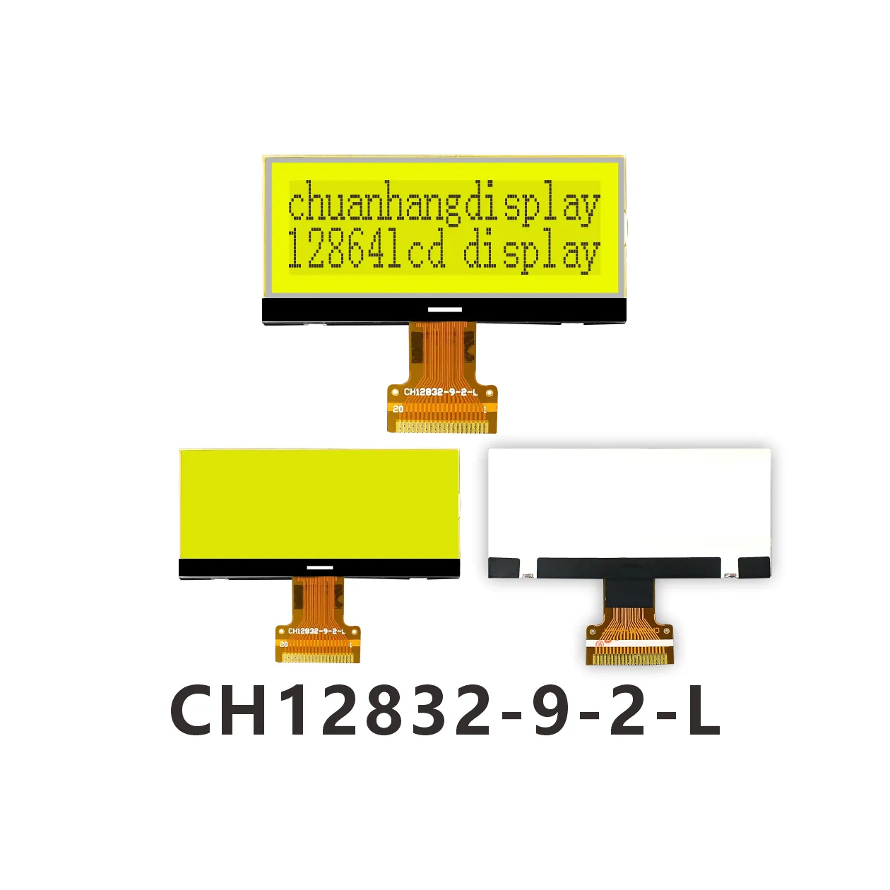 CH12832-9-2-L Graphic LCD Display 128x32