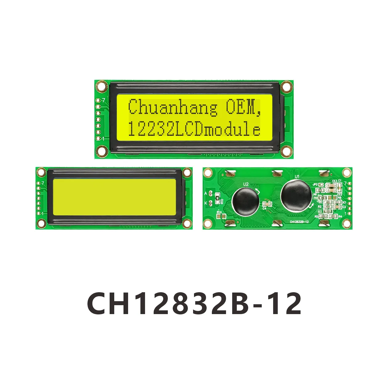 CH12832B-12 Graphic LCD 128x32, AIP31066 LCD