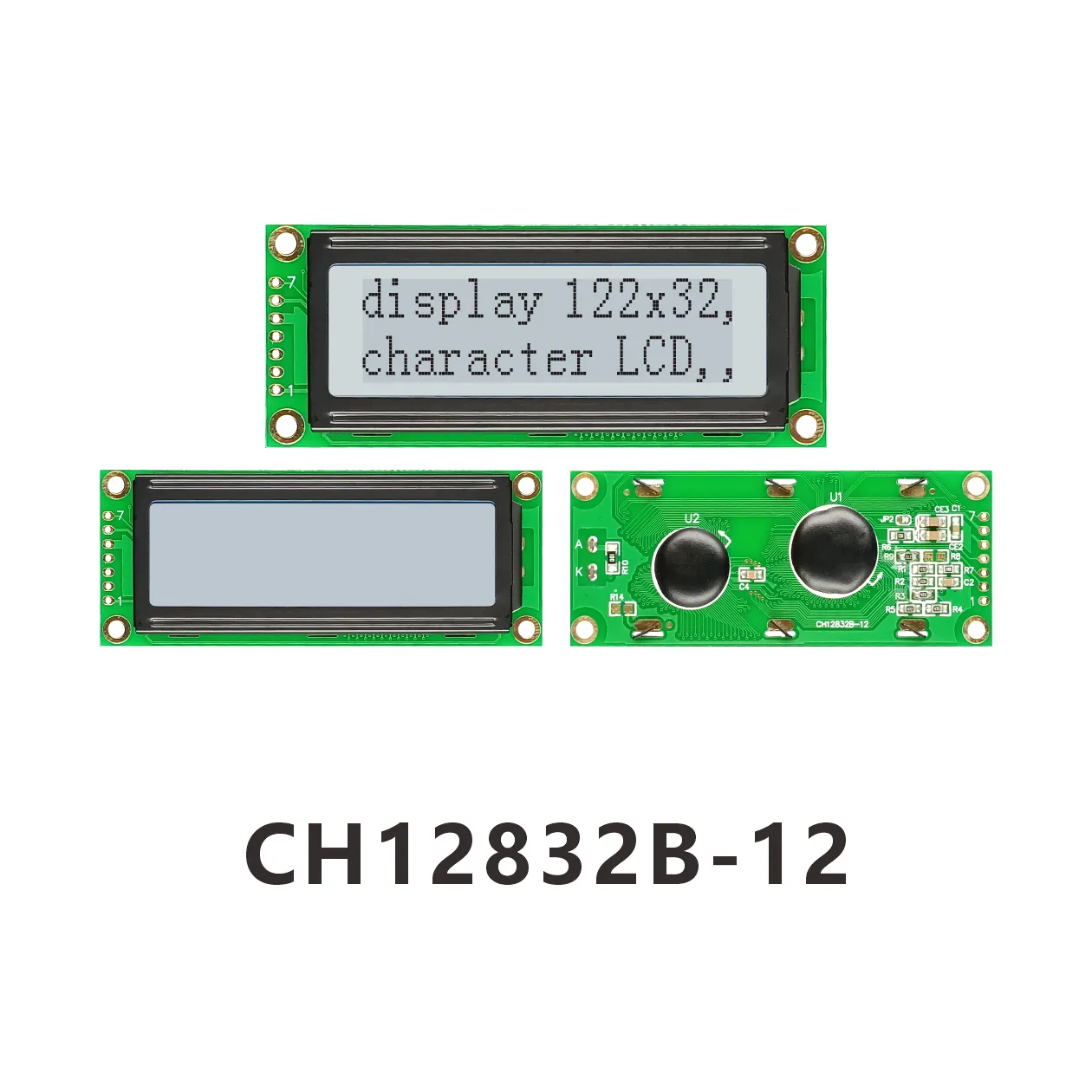 CH12832B-12 Graphic LCD 128x32, AIP31066 LCD