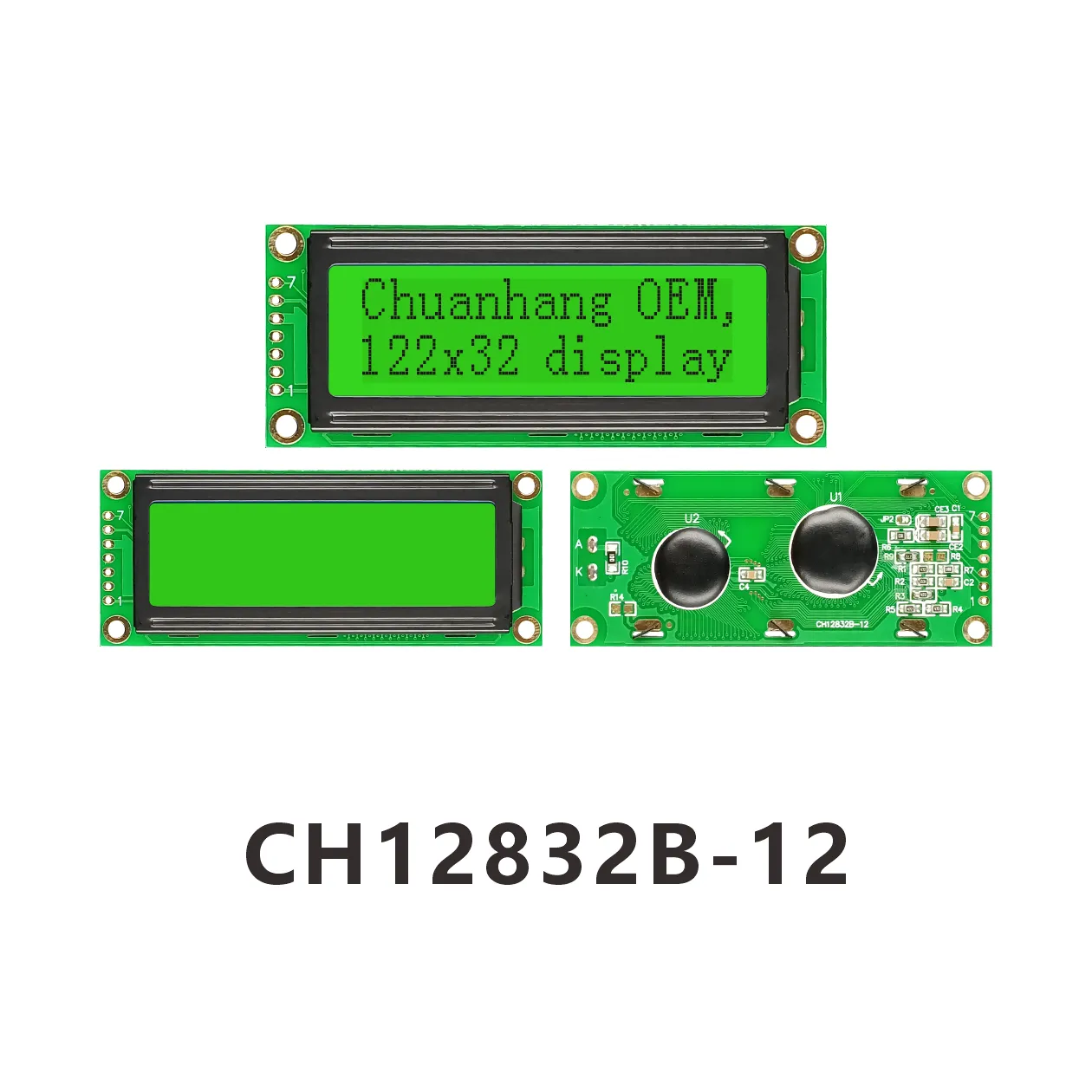 CH12832B-12 Graphic LCD 128x32, AIP31066 LCD