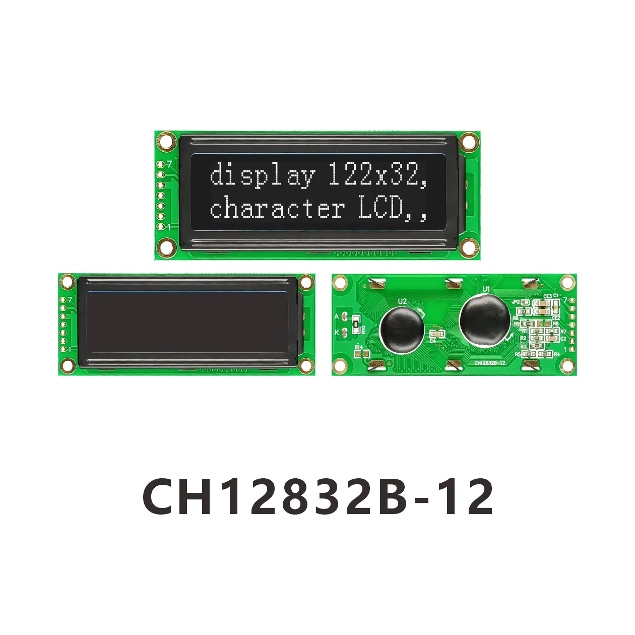 CH12832B-12 Graphic LCD 128x32, AIP31066 LCD