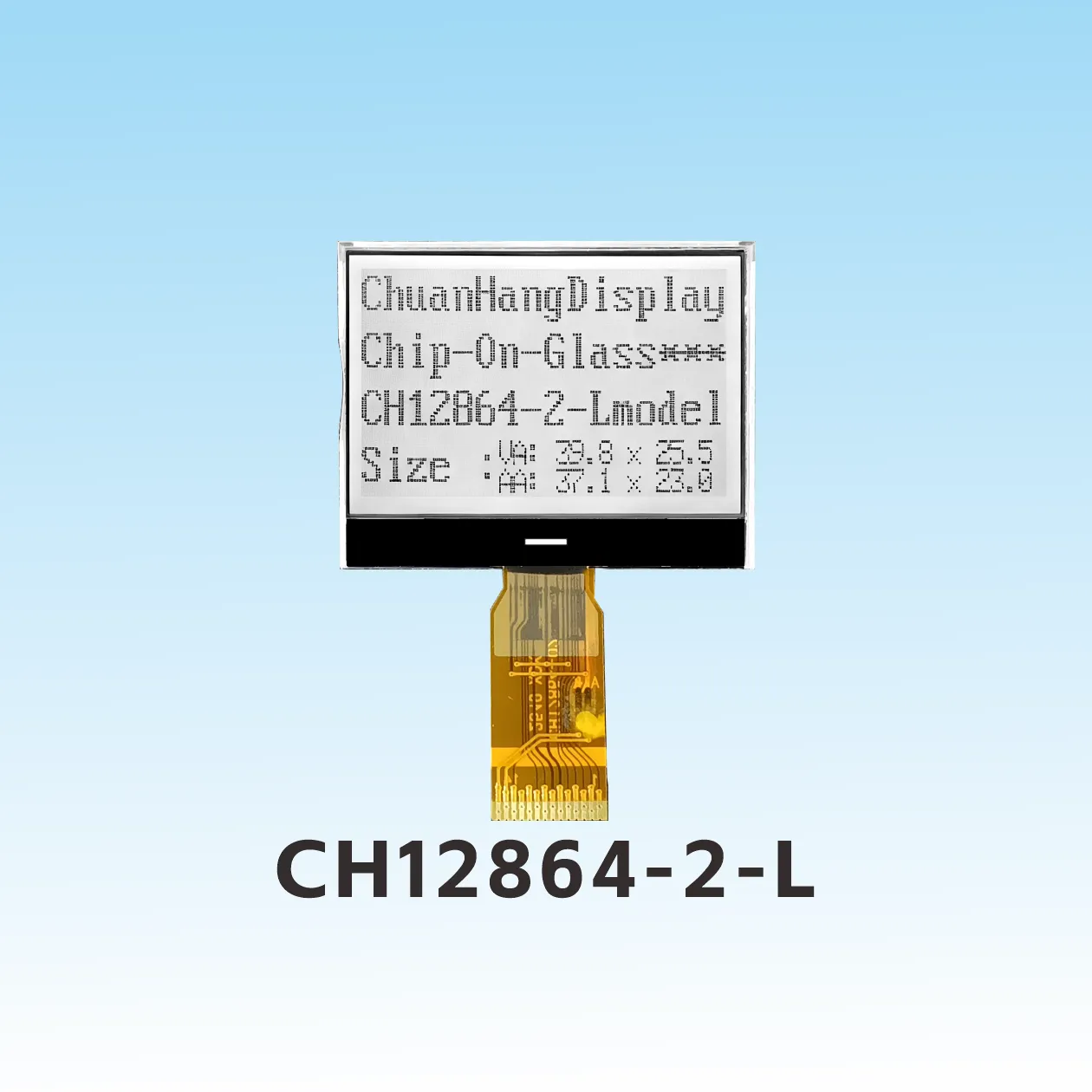 CH12864-2-L    Welded type 128 64 cog lcd