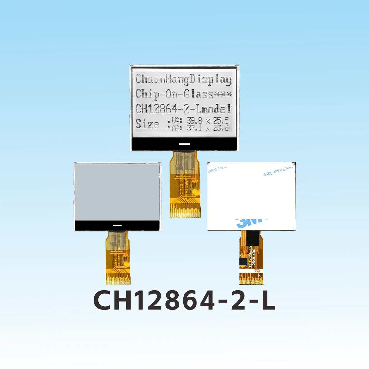 CH12864-2-L    Welded type 128 64 cog lcd