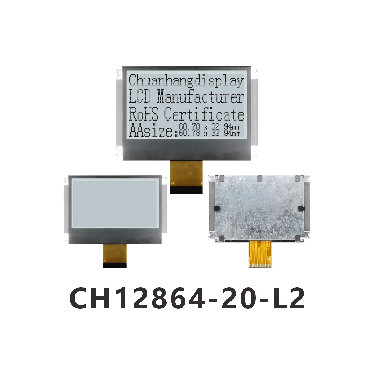 CH12864-20-L2   12864 cog lcd module