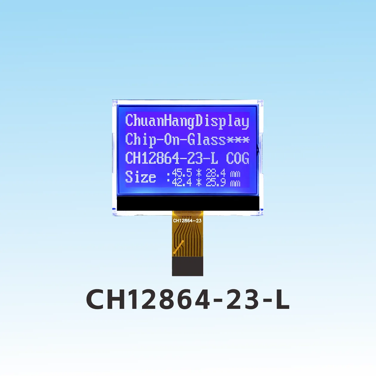 CH12864-23- L  Plug in cog lcd 12864 spi