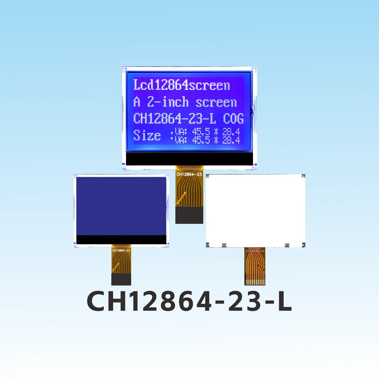 CH12864-23- L  Plug in cog lcd 12864 spi