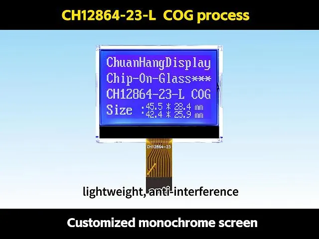 CH12864-23- L  Plug in cog lcd 12864 spi