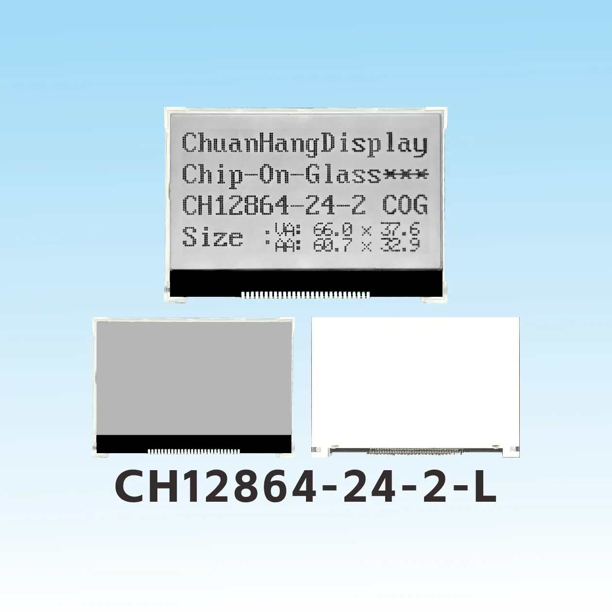 CH12864-24-2- L  Welding pin 128x64 lcd mono cog