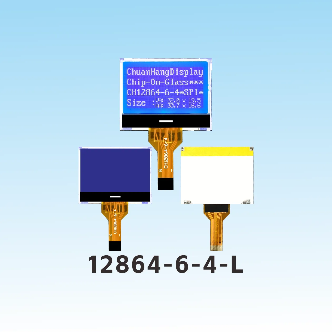 CH12864-6-4-L 128x64 cog lcd module