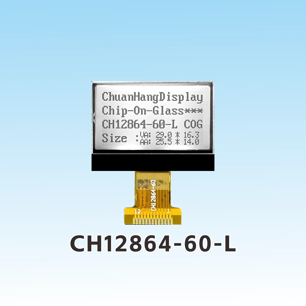 CH12864-60- L Weld china 12864 lcd cog module