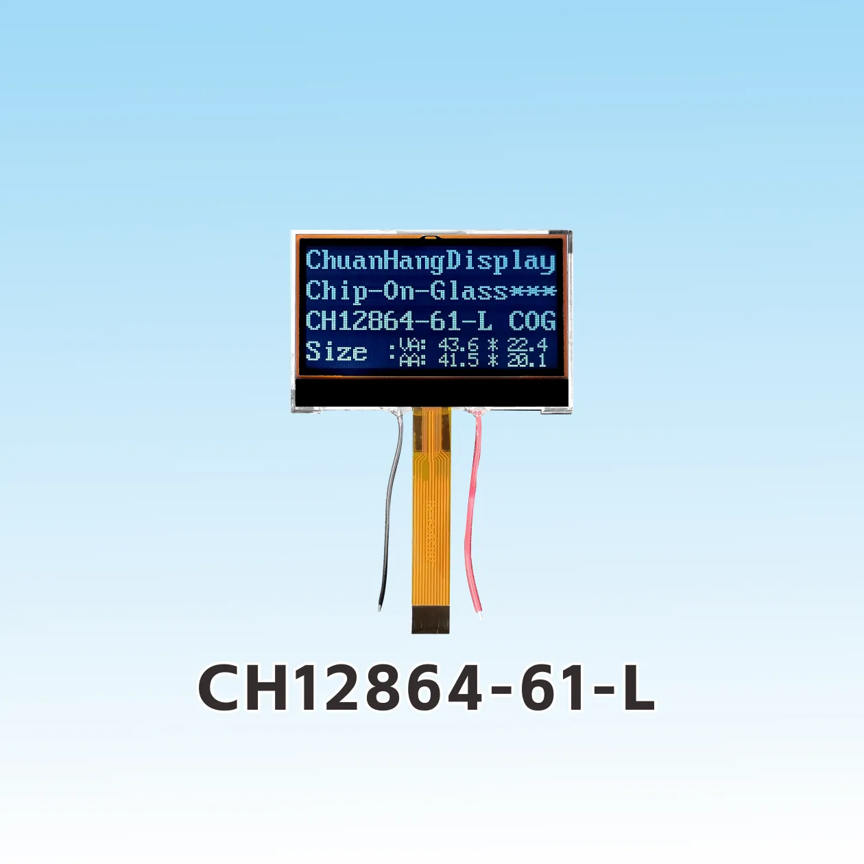 CH12864-61-L  Plug in lcd 12864 cog pinout