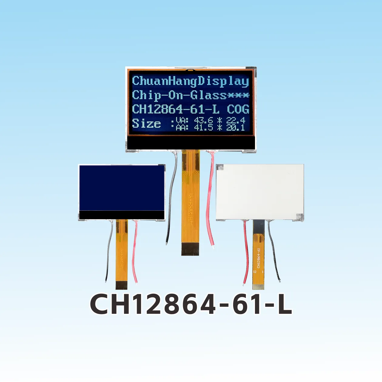 CH12864-61-L  Plug in lcd 12864 cog pinout