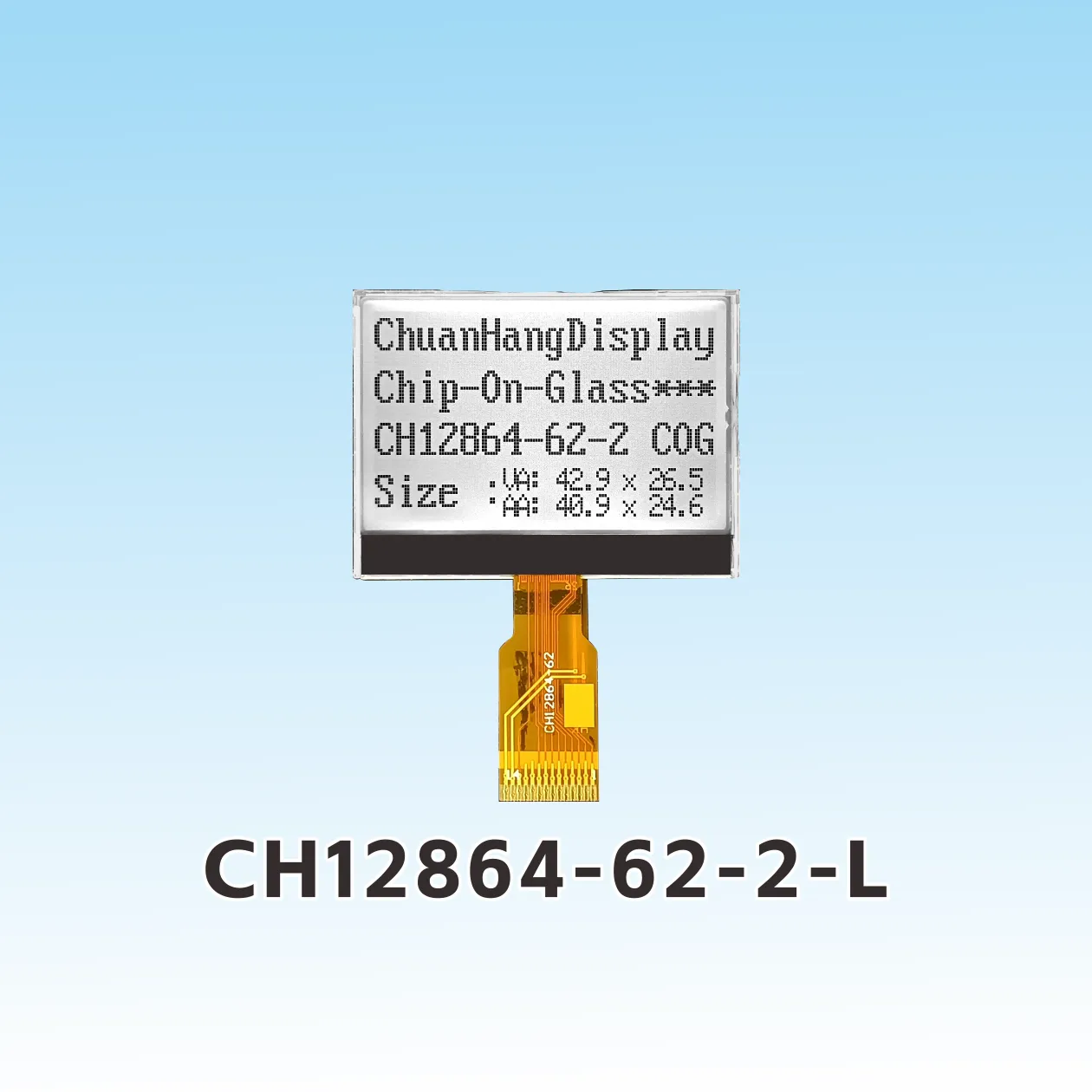 CH12864-62-2- L  Weld 128x64 dot cog