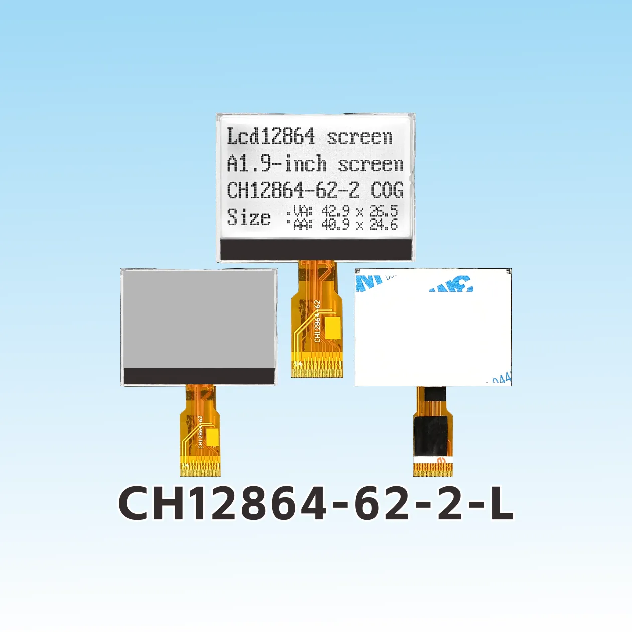 CH12864-62-2- L  Weld 128x64 dot cog