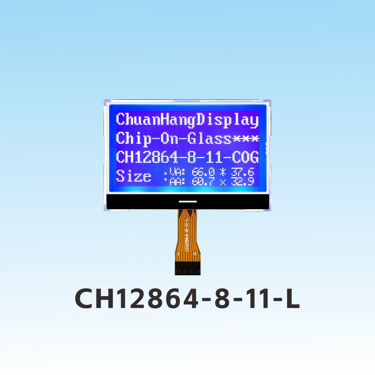 CH12864-8-11-L  Plug in lcd 128x64 i2c