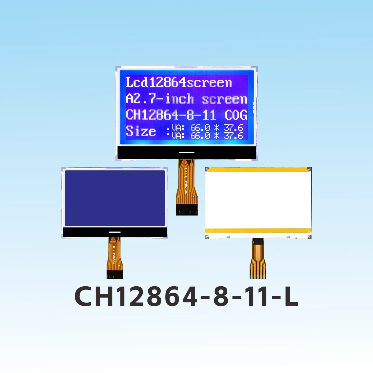 CH12864-8-11-L  Plug in lcd 128x64 i2c