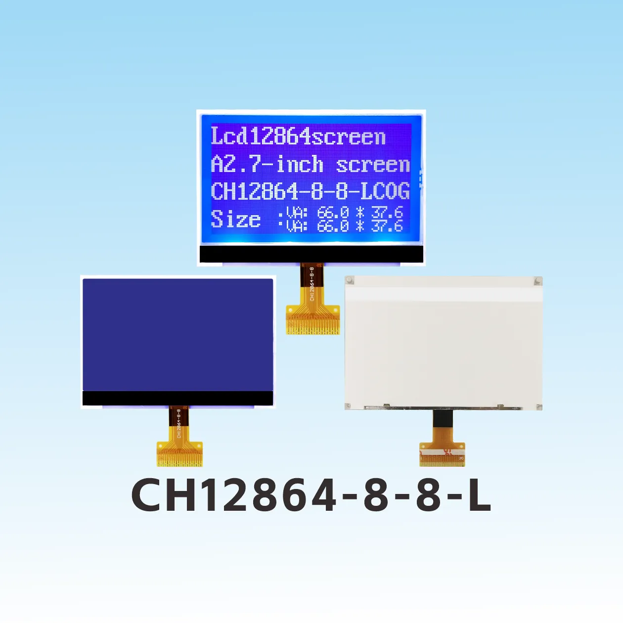 CH12864-8-8-L128x64 lcd dimensions