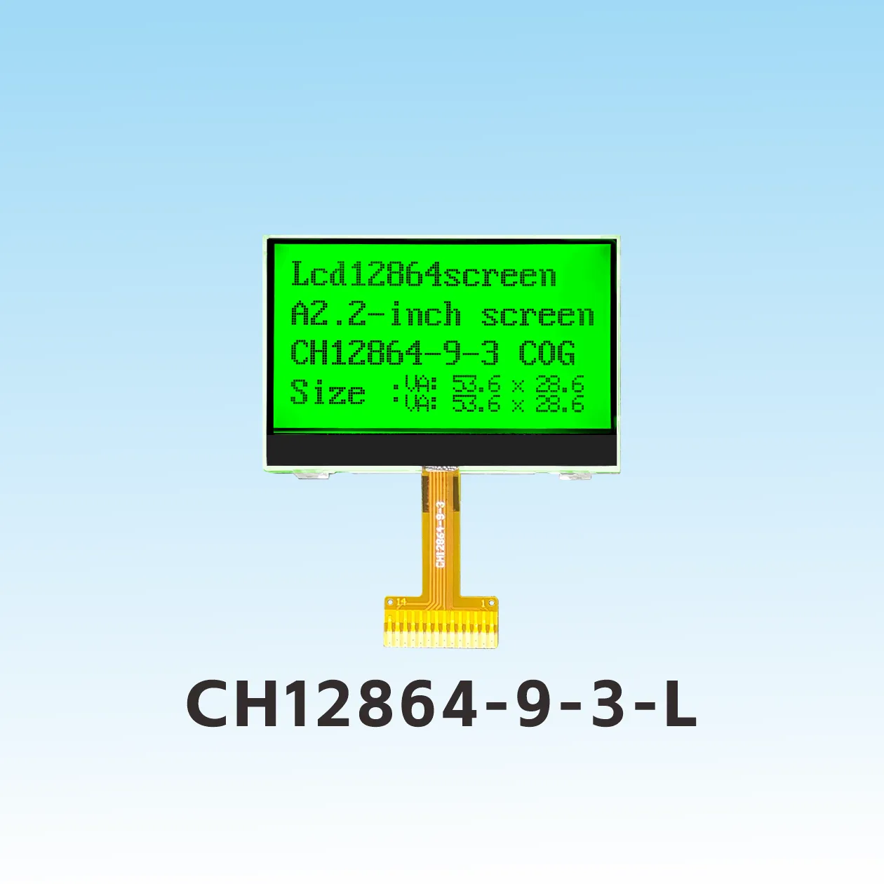 CH12864-9-3-L128x64 COG LCD Modules