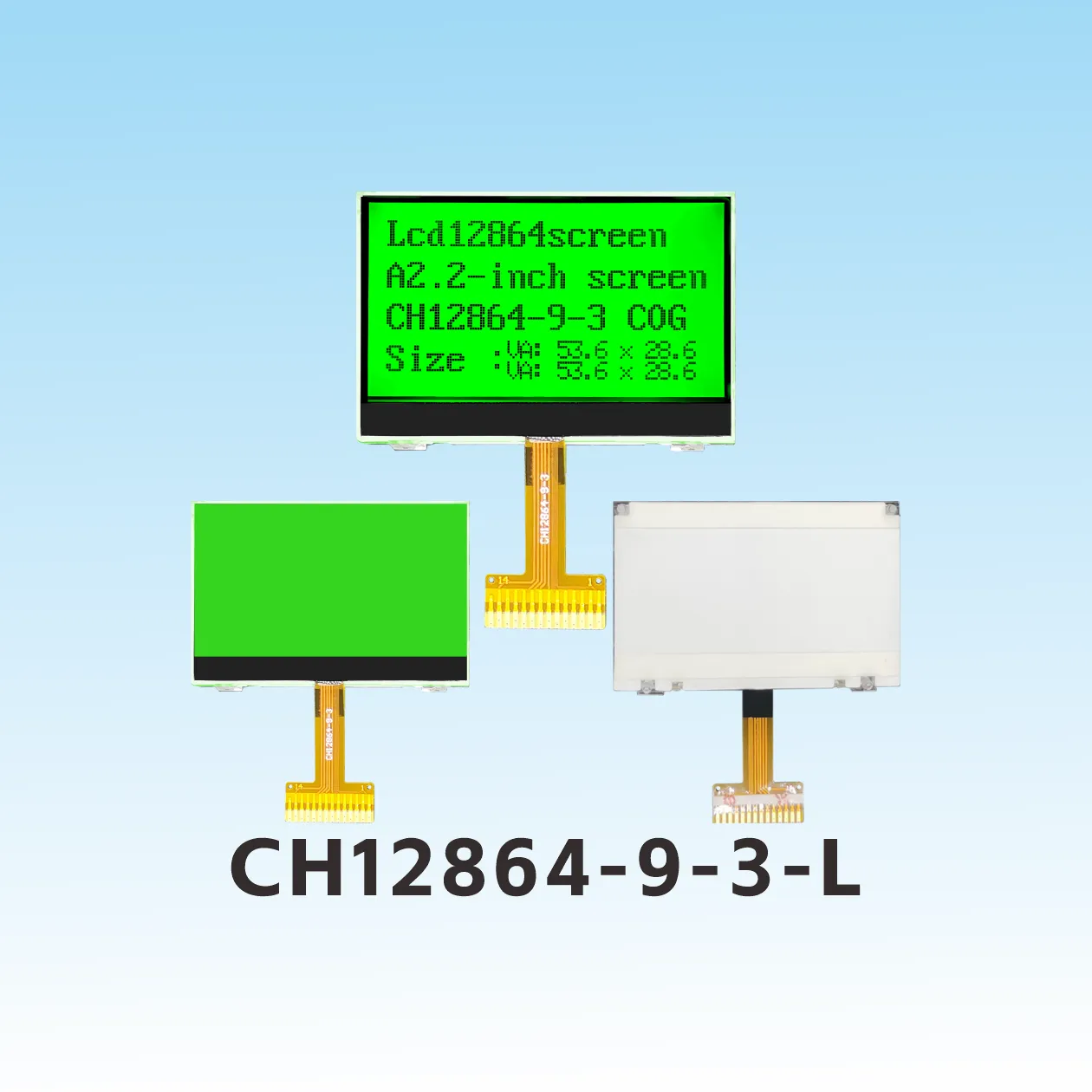 CH12864-9-3-L128x64 COG LCD Modules