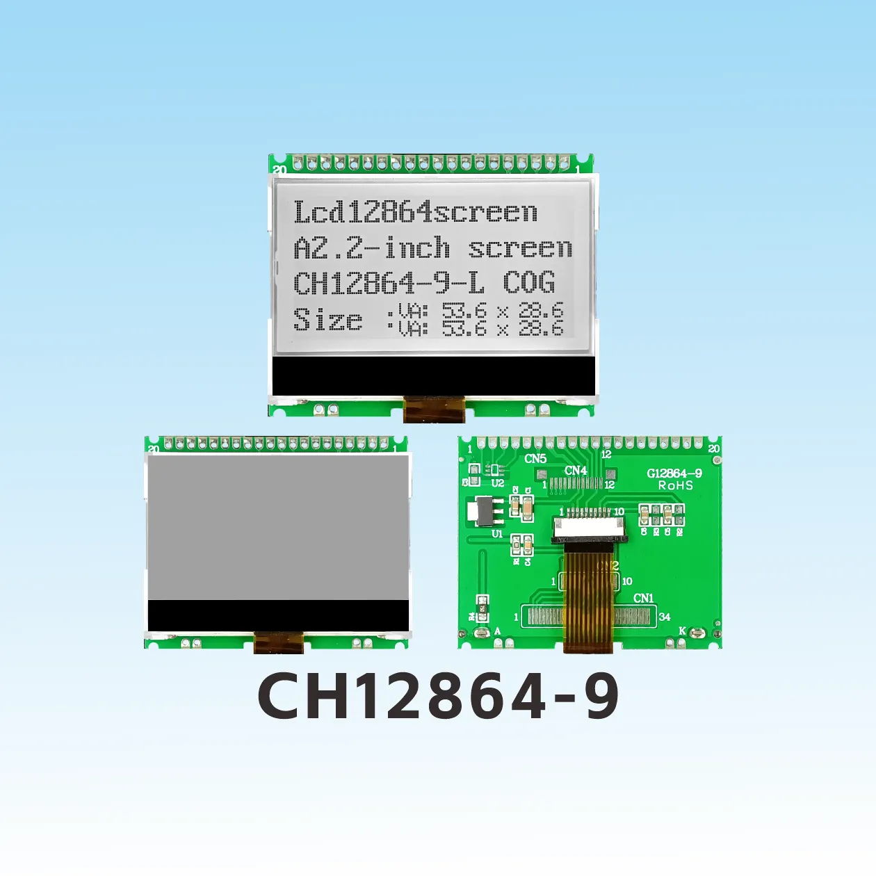 CH12864-9   12864 cog lcd module