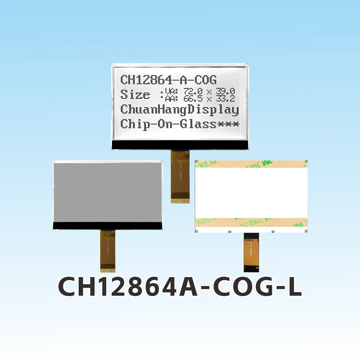 CH12864A-COG-L cog lcd display