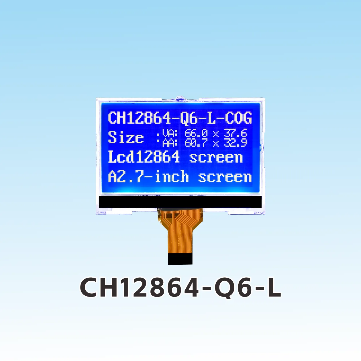 CH12864-Q6-L  Plug in 64x128 lcd