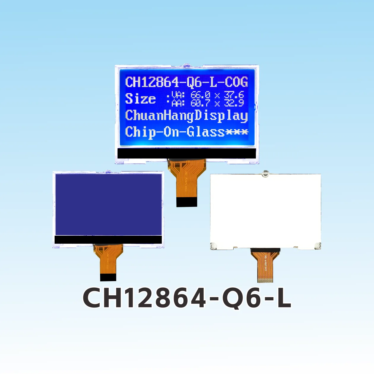CH12864-Q6-L  Plug in 64x128 lcd