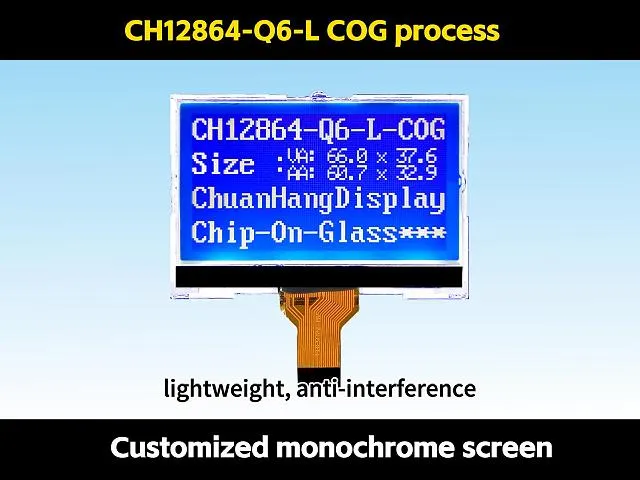 CH12864-Q6-L  Plug in 64x128 lcd