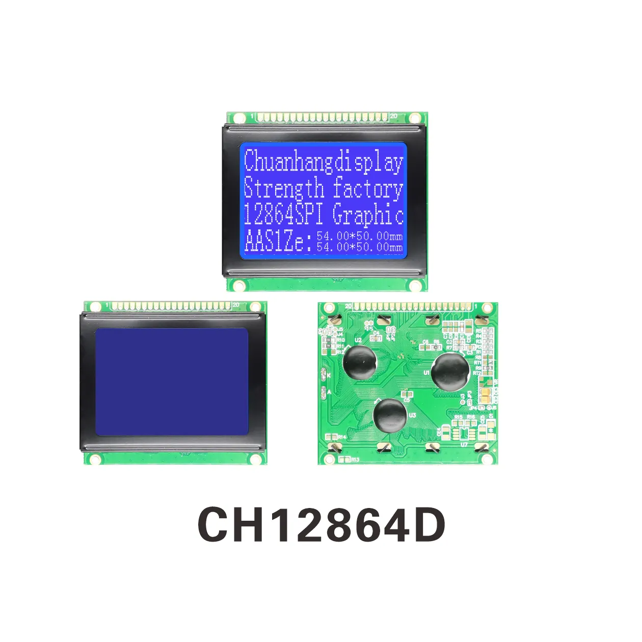 CH12864D 128x64 Dot Matrix Graphic LCD Display