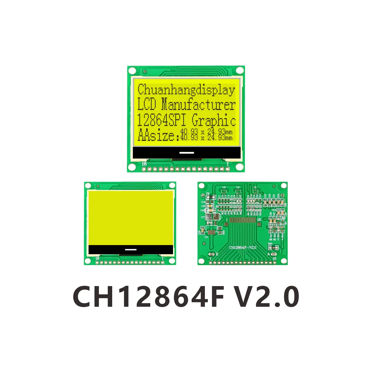 CH12864F-V2.0  LCD COG 12864