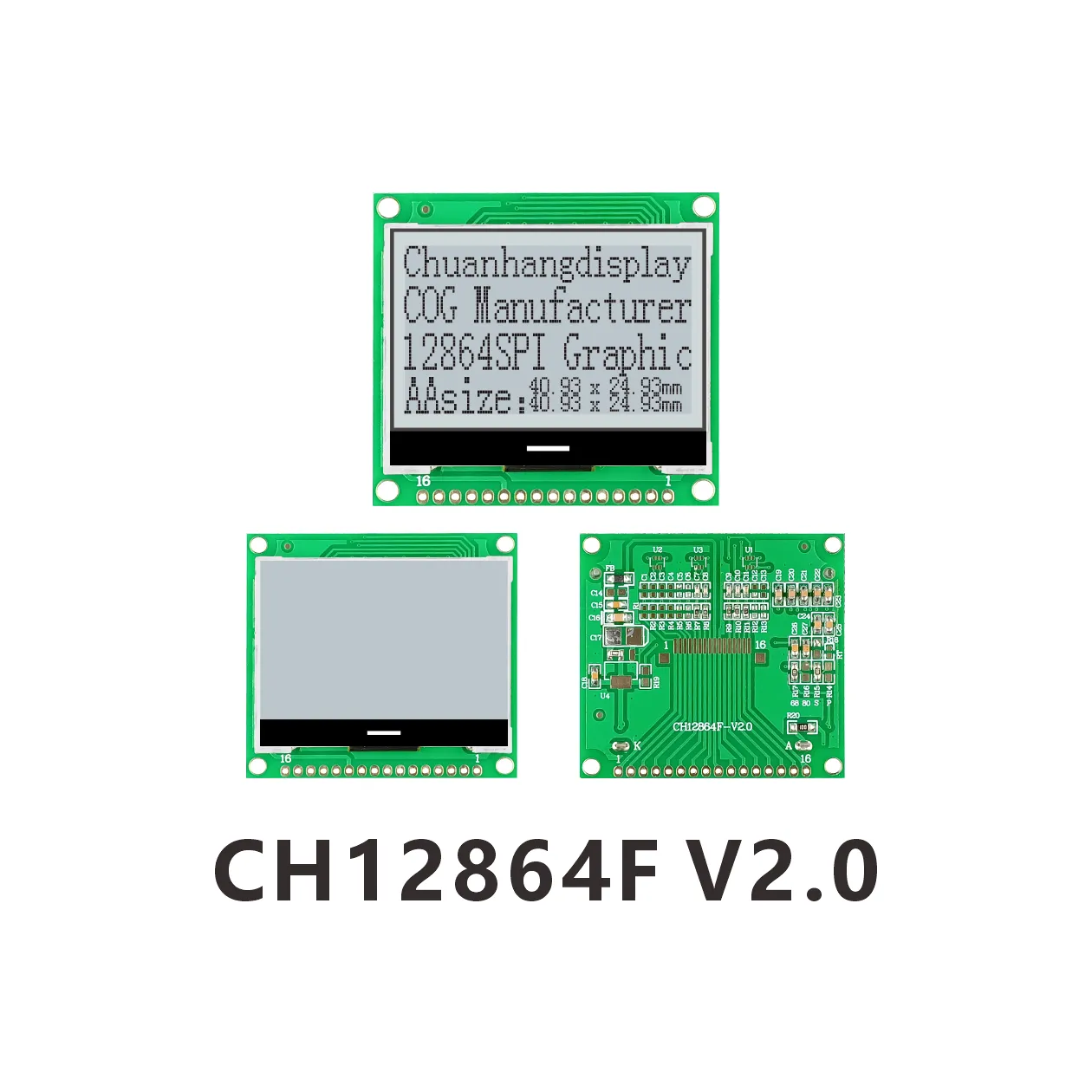 CH12864F-V2.0  LCD COG 12864