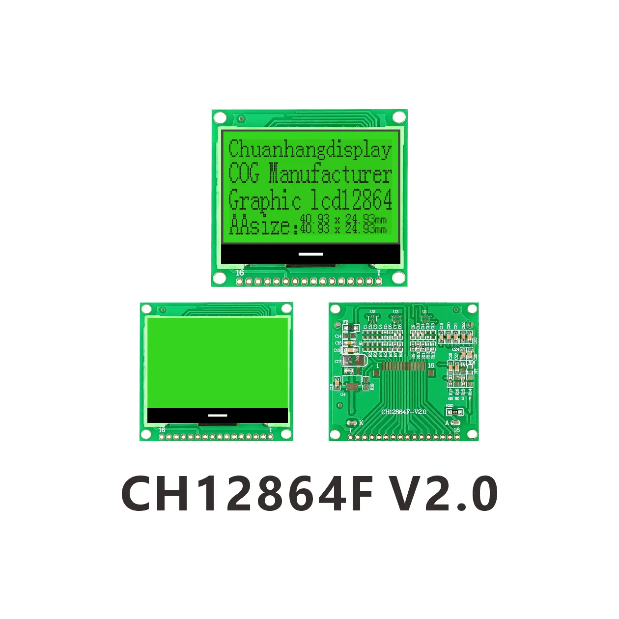 CH12864F-V2.0  LCD COG 12864