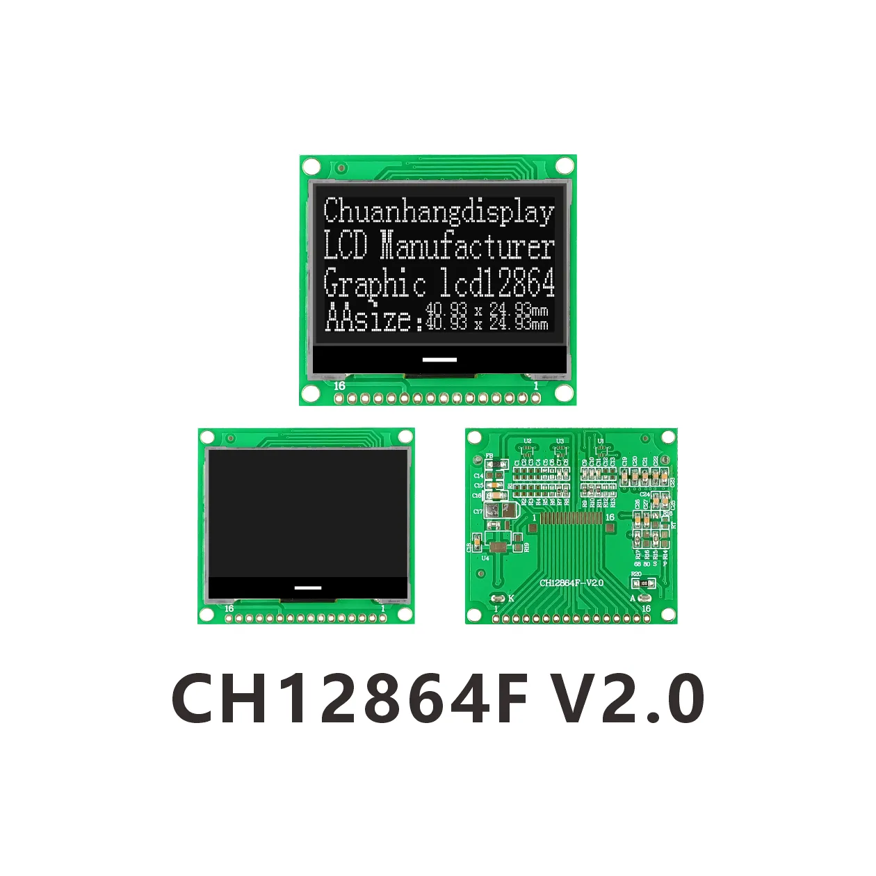 CH12864F-V2.0  LCD COG 12864