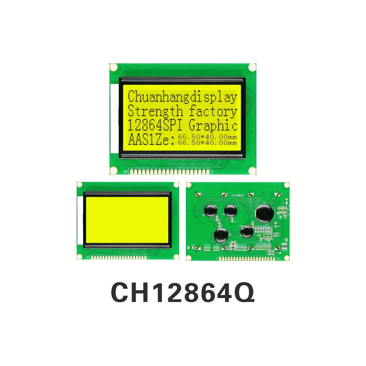 CH12864Q 12864 LCD Display (COB+PCB)