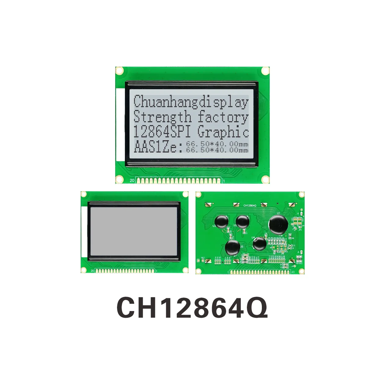 CH12864Q 12864 LCD Display (COB+PCB)