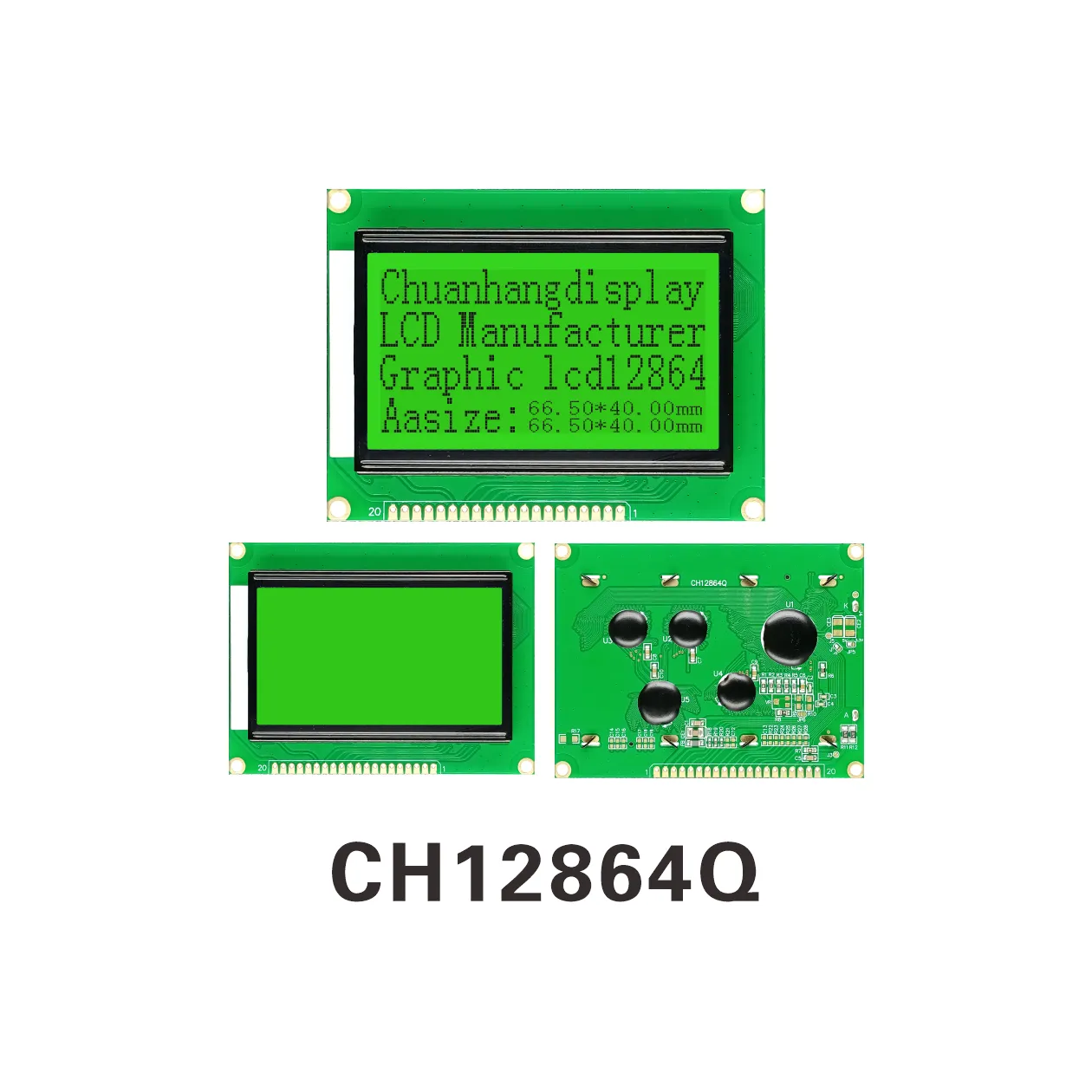 CH12864Q 12864 LCD Display (COB+PCB)
