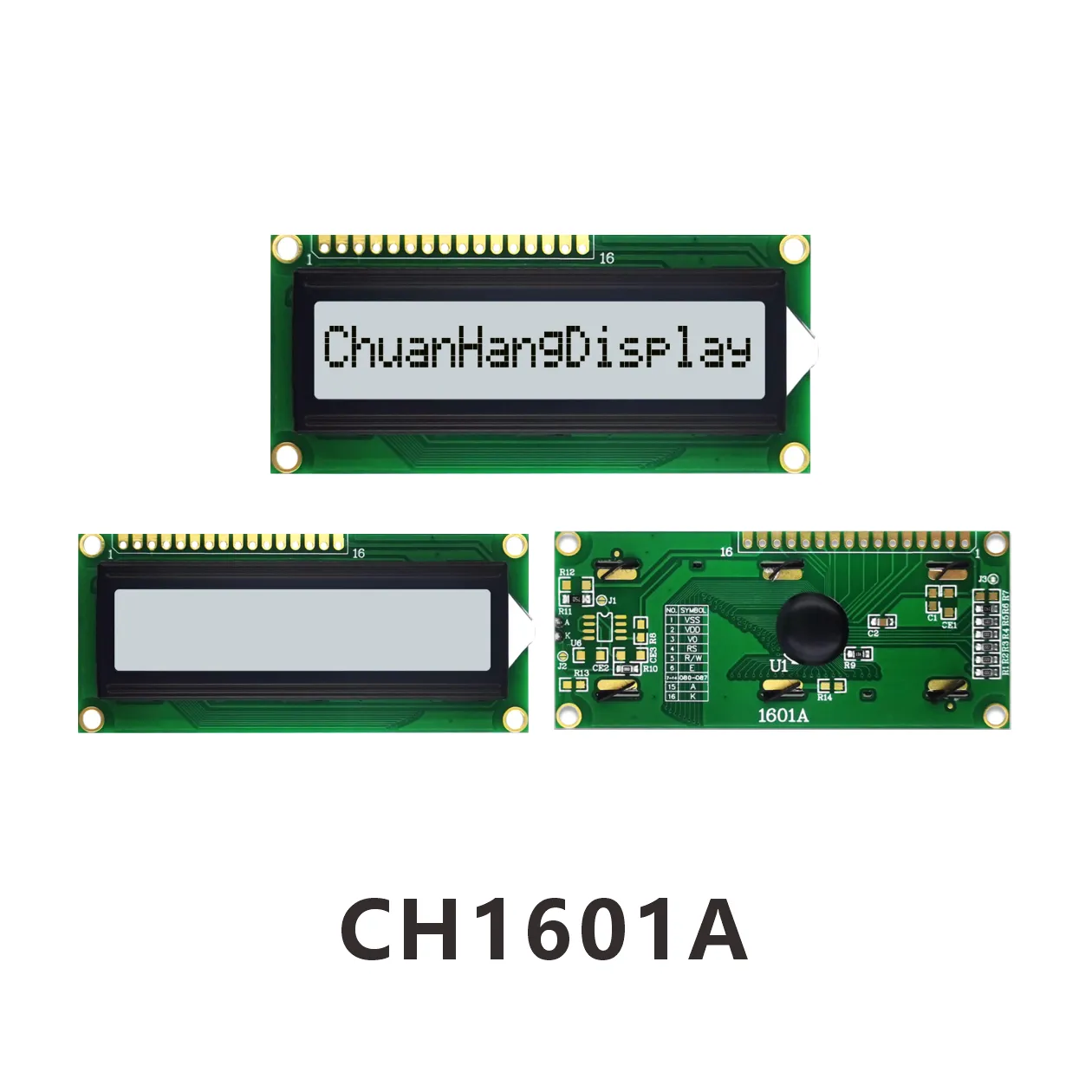 CH1601A  lcd display 16x1datasheet