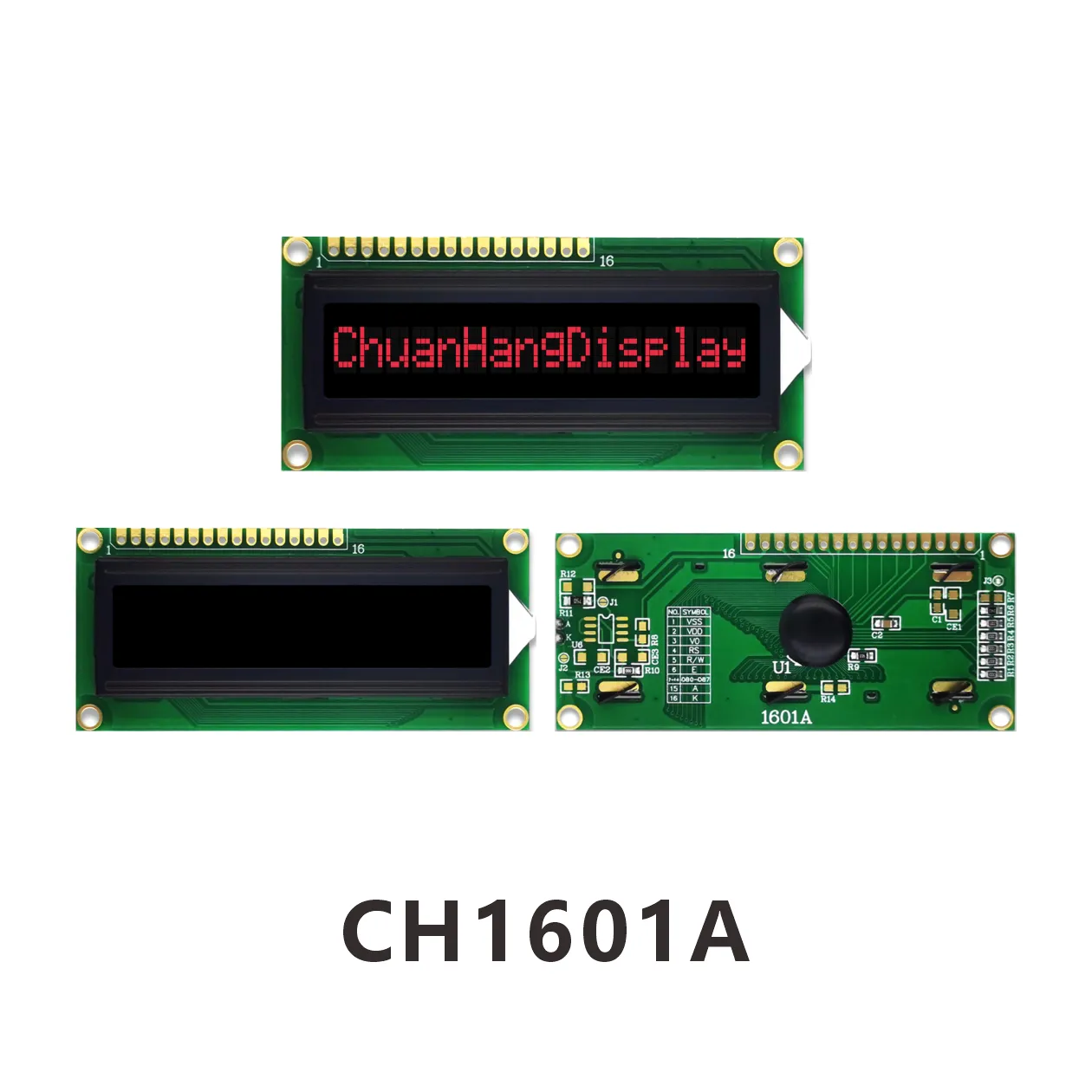 CH1601A  lcd display 16x1datasheet