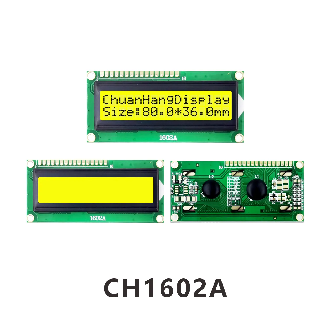 CH1602A  16x2 LCD display