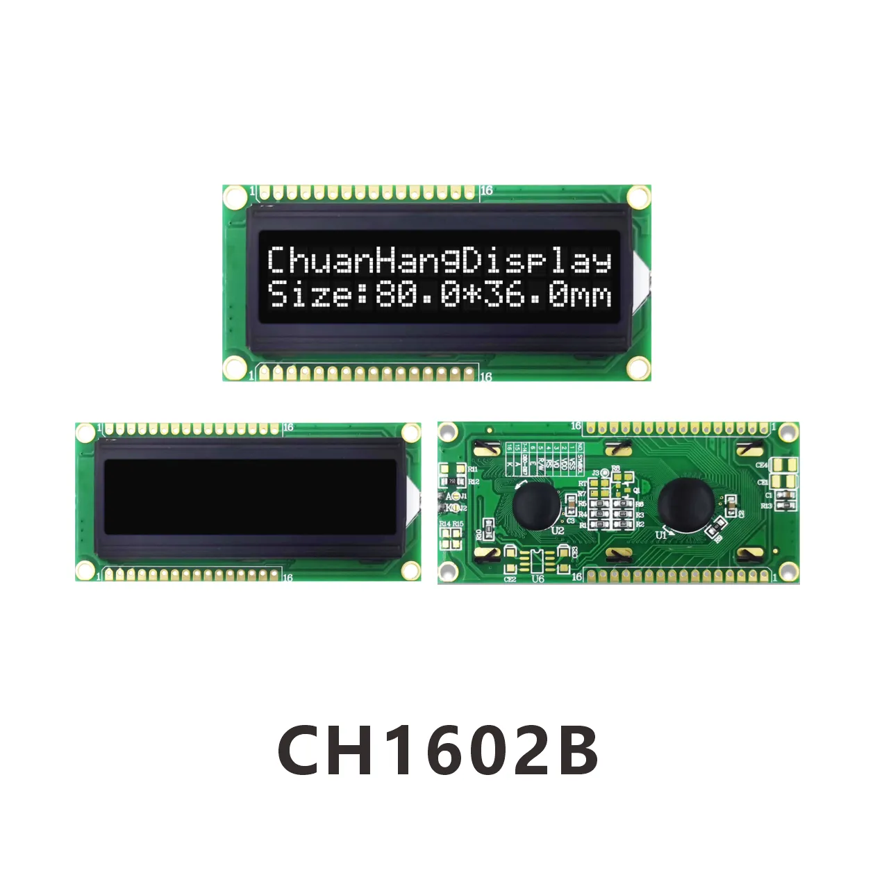 CH1602B large window 16 2 lcd display