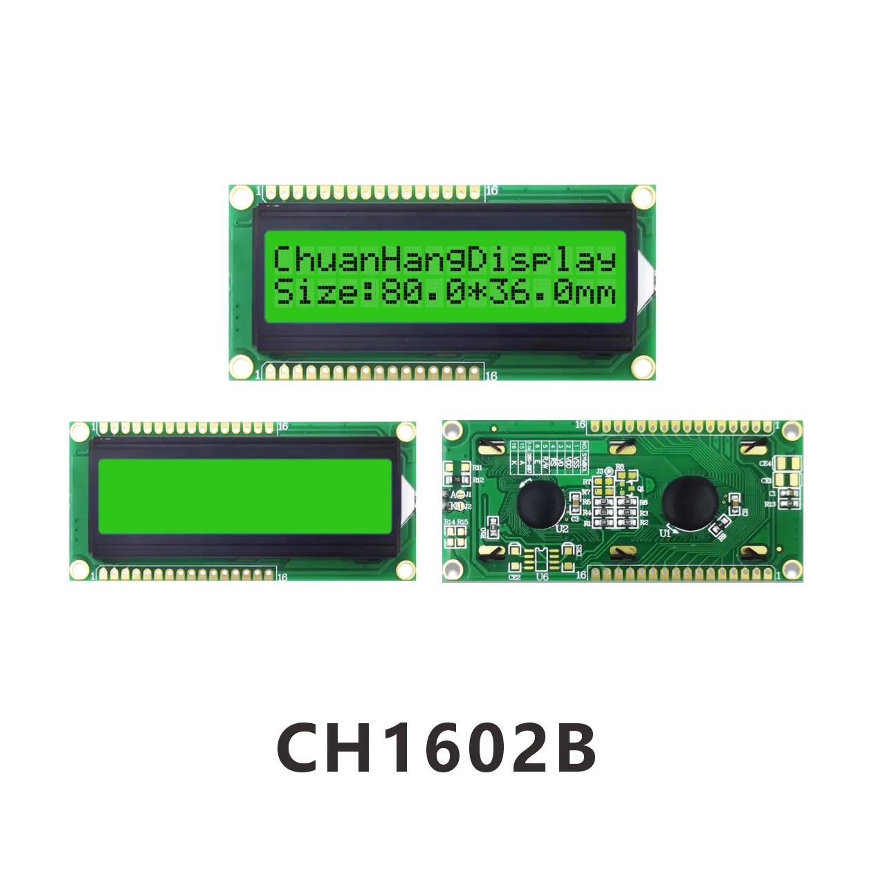 CH1602B large window 16 2 lcd display