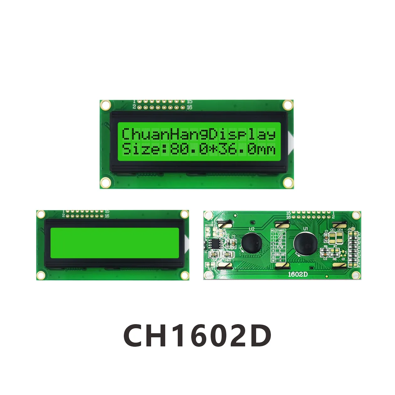 CH1602D  lcd display 16x2 datasheet