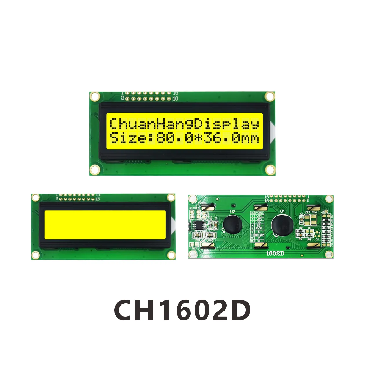 CH1602D  lcd display 16x2 datasheet