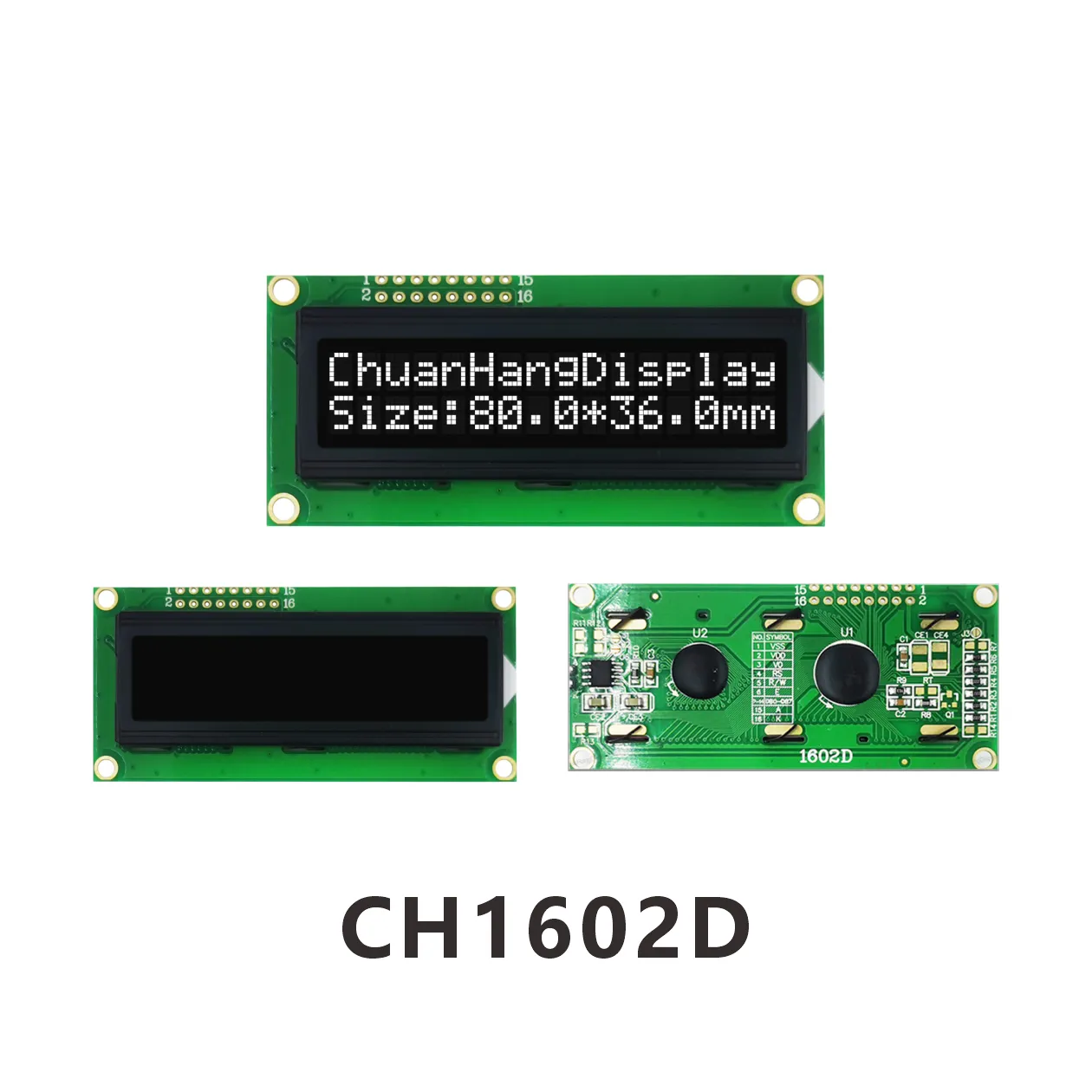 CH1602D  lcd display 16x2 datasheet
