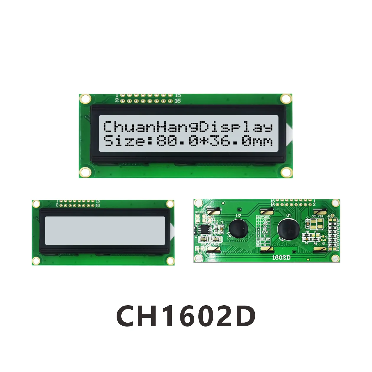 CH1602D  lcd display 16x2 datasheet