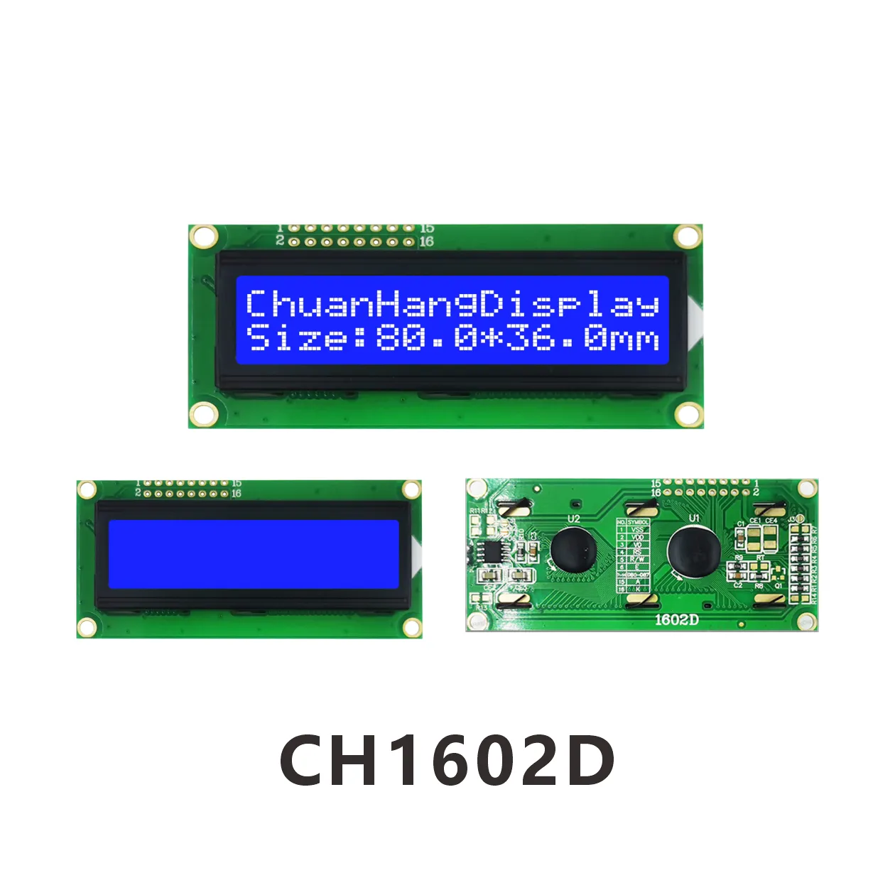 CH1602D  lcd display 16x2 datasheet