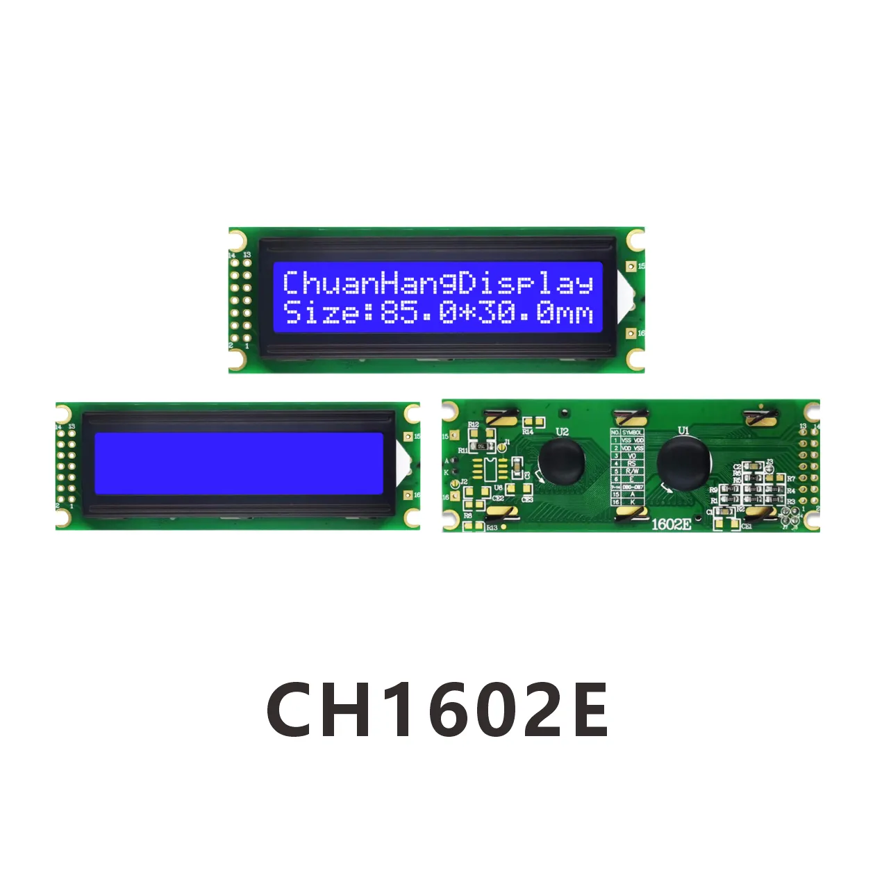 CH1602E lcd display 16x2 specifications