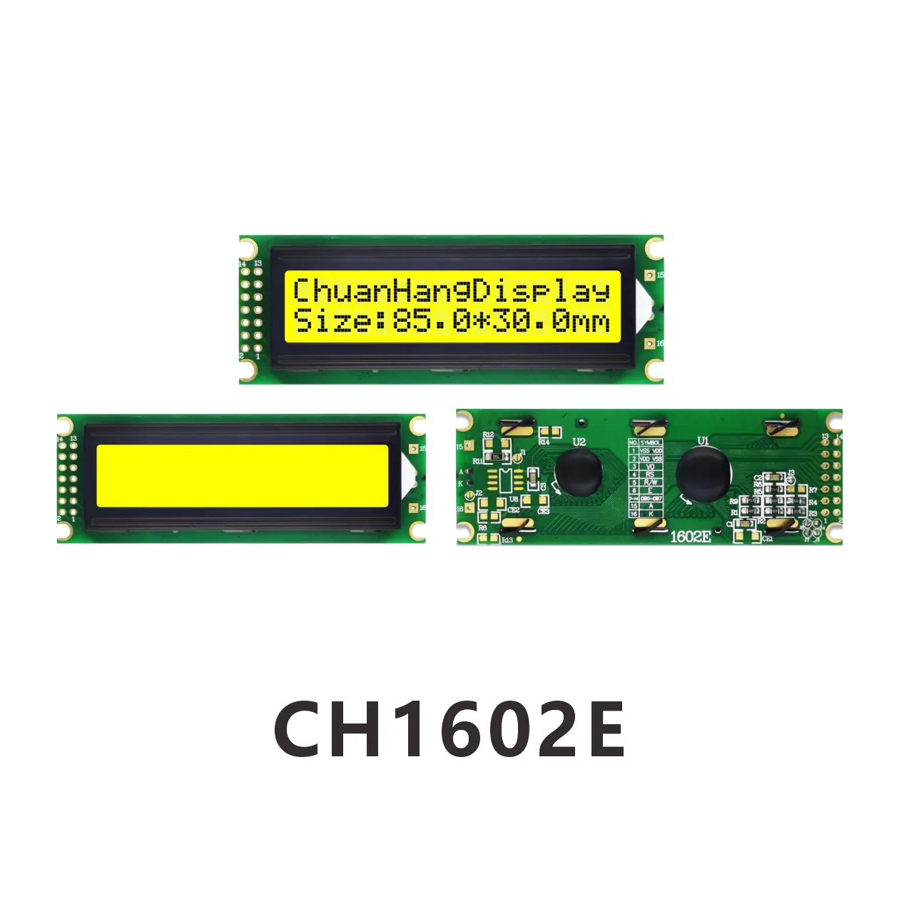 CH1602E lcd display 16x2 specifications